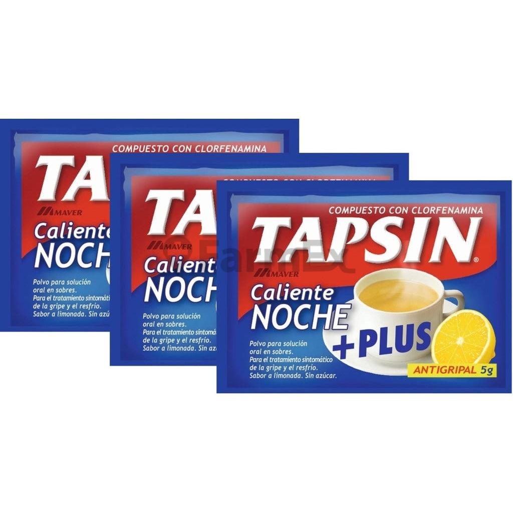 Pack 3 Tapsin Noche Plus - Sabor Limón - Sobre de 5 g MAVER